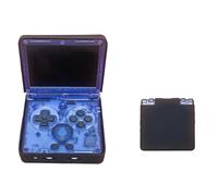 Zhixteu Housse de Protection en Silicone pour ANBERNIC RG35XXSP Console de Jeux, Manchette de Protection Peau de Couleur Unie Housse Anti-Choc (Negro)