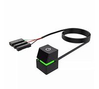 Zhixteu Interruptor de Alimentación de Ordenador de Sobremesa 2M, Interruptor de Encendido/Apagado de Placa Base de PC de Arranque Remoto Externo para Oficina en Casa (Verde)