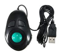 Zhixteu Ratón Ergonómico TrackBall con Cable para PC, Fácil Control del Pulgar, Nuevo Ratón Trackball 4D con Dedos para Win7, Win8 ME/XP/NT