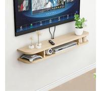 Zhixubah Soporte De TV Flotante De 60 80 100 120 140 160cm Mueble De TV Suspendido Soporte Flotante para TV Mueble Flotante para TV Montado En La Pared para Sala De Estar Y Oficina(Wood,140cm/55in)