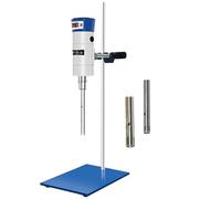 ZHIXUMM Homogeneizador De DispersióN De Alta Velocidad, Homogeneizador UltrasóNico, 2 Cabezales para Una Mezcla Eficiente, Velocidad Ajustable De 30-18000 R/Min, Capacidad De Procesamiento: 30-13 L