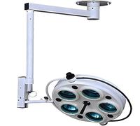 ZHIXUMM Lámpara Quirúrgica Halógena de 5 Orificios, Sin Sombras, 60 000-120 000 Lux, Temperatura de Color Ajustable, Montaje en Techo o Pared, para Consultas Externas y Quirófanos