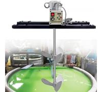 ZHIXUMM Mezcladora De Pintura De 1 Tonelada/1000 L, Agitador EléCtrico para Tanques IBC, Mezclador De Tanque De 2100 W, Agitador De Pintura De 200-3000 RPM, para Contenedores IBC, Bidones Abiertos D