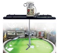 ZHIXUMM Mezcladora De Pintura De 1 Tonelada/1000 L, Agitador EléCtrico para Tanques IBC, Mezclador De Tanque De 2100 W, Agitador De Pintura De 200-3000 RPM, para Contenedores IBC, Bidones Abiertos A