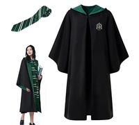 ZHIXUN Gryffondor de túnica,Disfraz de Gryffindor,con capa y corbata,Túnica de mago adulto,Disfraces de Cosplay de Harry Potter,para halloween y carnaval (M, Slytherin)