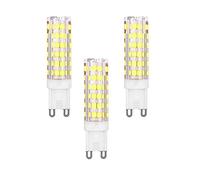 ZHIYUE Pack de 3 G9 LED Blanco Frío, 7W Bombilla LED G9 6000K Equivalente Halogeno 60W Spot Luz G9 600LM Bajo Consumo 230V Lámpara G9 Haz de Ángulo 360 ° No Regulable