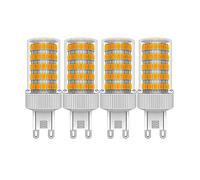 ZHIYUE Paquete de 4 bombillas LED G9 10W Blanco Cálido 3000K 1000lm G9 No Regulable Equivalentes Bombillas Halógenas 100W G9 bombillas de Bajo Consumo, Lámpara LED de Enchufe G9 Bombilla Cápsula