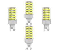 ZHIYUE Paquete de 4 bombillas LED G9 10W Blanco Frio 6000K 1000lm G9 No Regulable Equivalentes Bombillas Halógenas 100W G9 bombillas de Bajo Consumo, Lámpara LED de Enchufe G9 Bombilla Cápsula