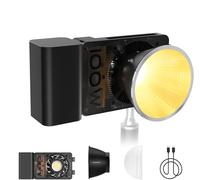 Zhiyun CINEPEER CX100 Luz de Video, 100W LED Luz de Fotografía Portátil Bi-Color 2700K~6500K CRI 96+ TLCI 97+ Control de Brillo Luz de Cámara, Zhiyun Video Light con Ventiladores Incorporados