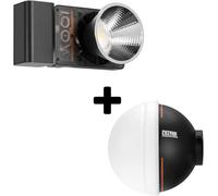ZHIYUN CINEPEER CX100 Luz de Video+Difusor Dome con ZY Mount
