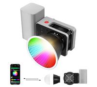 ZHIYUN CINEPEER CX50 RGB Luz Video con 4500mAh Batería, Mini Luz Portátil de Video Control App, Led Luz de Relleno para Vídeo 2700-6500K/CRI≈95/TLCI≈96/18 Efectos para Estudio Fotografia