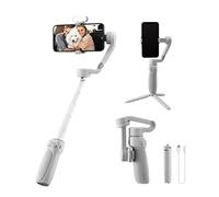 Zhiyun Estabilizador de cardán suave Q4, barra de extensión incorporada, portátil y plegable, estabilizador de vlogging, video de YouTube TikTok