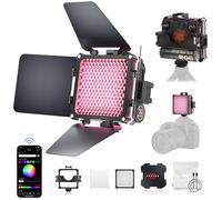 ZHIYUN FIVERAY M20C [Oficial] 20W RGB Luz de Video con 2700-6500K, 1950Lux, Ajustada 16 Modos de Luz Regulable TLCI 96+ CRI 94+, Luz Portátil con App (Combo)