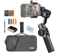 Zhiyun Gimbal para Smartphone Smooth 5 Combo 3-eje estabilizador portátil w/trípode para iPhone Android teléfono celular para Vlogging Youtube Vlog TikTok Instagram Live Video w/Luz de relleno del Del