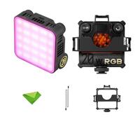 Zhiyun M20C 20W RGB luz de cámara, Luces de vídeo LED, CCT 2500K ~ 10000K, TLCI 96+ CRI 94+ 4500mAh Soporte de luz portátil atracción magnética para cámara DSLR