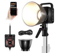 ZHIYUN MOLUS G300 [Oficial] 300W Luz de Video con Montura Bowens, Luz Continua Fotografia con Control de Aplicación ZY Vega, 15500Lux/m 2700K-6500K