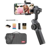 ZHIYUN Smooth 5 Combo [Oficial] Estabilizador Smartphone 3 Ejes Teléfono Gimbal para iPhone y Android, con trípode, Bolsa, 2 Luz 300lm y Zoom para Vlog, Youtube y TikTok