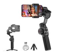 ZHIYUN Smooth 5S AI Estándar[Oficial] Estabilizador Smartphone de 3 Ejes | Handy Gimbal con Trípode, Luz de Relleno Incorporada, Para Vlog, Youtube, TikTok