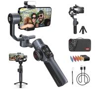 ZHIYUN Smooth-5S Combo [Official] Estabilizador de cardán iPhone de 3 Ejes con Luces magnéticas, cardán para Smartphone con trípode, estabilizador de teléfono móvil para FilmIC Pro, Vlog,