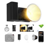 Zhiyun X60 Combo 60W Luz de vídeo LED, CCT Bicolor 2700-6500K CRI≥95 TLCI≥97, luz de Control de aplicación para iluminación de vídeo de Estudio, Youtube, Vlog, transmisión en Vivo, etc. (Montaje ZY)