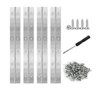 ZHIYUQL 4 PCS Bisagra de Piano 300mm × 30mm Bisagras Inoxidable 304 para Armarios y Proyectos de Bricolaje, con Destornillador y 50 Tornillos