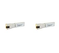 ZHIZAIHU 2X Módulo Gigabit RJ45 SFP 10/100 / 1000Mbps SFP Cobre RJ45 SFP Transceptor Gigabit Ethernet Conmutador