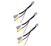 ZHIZAIHU 3X Cámara de Visión Trasera de Coche Adaptador de Cable de Conversión de Cámara de Marcha Atrás de Vídeo RCA para ASX GF ZJ