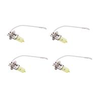 ZHIZAIHU 4X Bombillas HalóGenas para VehíCulos Faros Antiniebla para VehíCulos DC 12V H3 100W Bombillas Amarillas