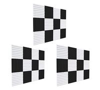 ZHIZAIHU Tablero de Espuma AcúStica de 36 Piezas, Aislamiento AcúStico Cuñas de Sonido Almohadilla de Aislamiento AcúStico, para de Juegos de de Estudio, 2.5X30X30cm