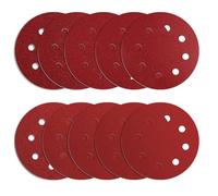 ZHJAN 20 piezas disco de lija 180mm / 7inch / 8 Juegos de papel de arena de agujero 2 * 40/60 / 80/100 / 120/150 / 180/230 / 240/400 discos de lija para lijadora de pared