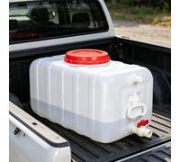 ZHJLF Depósito De Agua Bidón De Agua con Grifo para Acampada, Plástico Recipiente para Agua para Almacenamiento De Emergencia Libre Acampada Autocaravana Senderismo(Size:6.6gallon-25L)