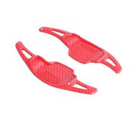 ZHjLut Compatible con Chevrolet para Camaro 2012 2013 2014 2015 levas de Cambio de Volante embellecedor Decorativo Piezas de automóvil paletas Cambio Velocidad(Carbon Red)