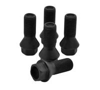 ZHjLut Tornillos de Rueda Compatible con Mini para R56 Tornillos de Rueda Tuercas de Asiento cónicas Negras M14 x 1,25 27 mm
