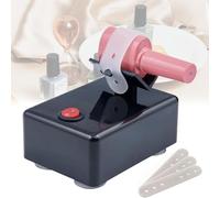 ZHJOPP Agitador de Esmalte de uñas, Mini Mezclador vórtice de 3200 RPM con Correa Fija, máquina de agitación Ajustable, Herramientas Uniformes para el Arte de uñas. (Black)