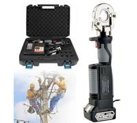 ZHJOPP Alicates hidráulicos, alicates hidráulicos eléctricos Recargables de Mango Recto, Mini alicates de prensado portátiles pequeños, Kit de Mini Herramientas de batería de Litio