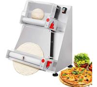 ZHJOPP Máquina para Hacer Prensa de Pizza eléctrica de 370 W, Máquina para prensar Masa de Pizza semiautomática de Acero Inoxidable, Laminadora de Rodillo