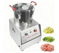 ZHJOPP Procesador de Alimentos Comercial, máquina procesadora de Alimentos eléctrica, Molinillo de Granos eléctrico para Chiles, Zanahorias, ajo, champiñones y cebollas. (7L)