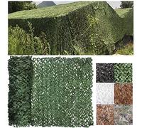 ZHJSHOU Red De Camuflaje Toldos De Jardín Militar,Malla de Camuflaje Sombra,Toldos para Acampar, Cubiertas del Coche para Caza Tiro A Ciegas Ocultar Refugios,Verde,3X3m/9.84x9.84ft