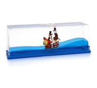 ZHjuju Botella de Deriva de fluidos de Crucero, Barco Insumergible en una Caja Cruise Ship Modelo Hogar Decoración de Mesa Adornos de Regalo Oficina Y Casa Boating Decoración