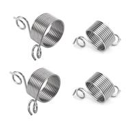 ZHjuju Bucles de Ganchillo,4 Piezas Soportes de Dedos de Guía de Hilo Dedal de Tejer Anillo de Dedo de Tejer de Acero Inoxidable para Suministros LíNea De Gancho para Tejer Coser Acolchados