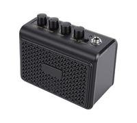 Zhjvihx Amplificador de Guitarra Acústica de 10 W, Altavoz BT, Entrada Auxiliar, 2 Canales de Distorsión Limpia, Amplificador de Guitarra Vocal Portátil, Silencioso y Recargable con