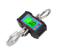 Zhjvihx Báscula de Grúa Digital de 1500 Kg, 3300 Lb, Báscula Colgante Electrónica de Alta Resistencia, Control Remoto, Unidad de Pantalla LED, Conmutación de Datos, Función de Tara Cero,