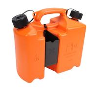 Zhjvihx Bidón de de Doble Cámara, Depósito de Gasolina 5L for Motosierra y | Aceite Motor 2 Tiempos con Doble Boquilla, Vertido Automático y sin Fugas