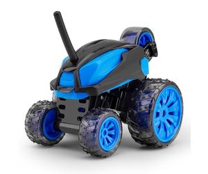 Zhjvihx Coche Acrobático RC con Luces LED, Coche de Control Remoto de 5 Ruedas de 2,4 GHz con Rotación 360 y Conducción Independiente, de Carreras RC Todo Terreno para Niños Niñas