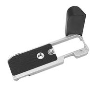 Zhjvihx de Soporte en Forma de L para Cámara X M5, Soporte de Agarre Manual de Aleación de Aluminio con Placa de Liberación Rápida Incorporada, Almohadilla Antideslizante para Fotografía (Silver)