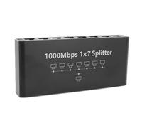 Zhjvihx Divisor Gigabit Ethernet 1 en 7 Salidas, Divisor LAN RJ45 de 1000Mbps para Redes Simultáneas, con Cable de Alimentación USB para Cat5e 6 7 8