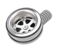 Zhjvihx Drenaje de ángulo Recto de Acero Inoxidable, Drenaje de Fregadero Marino para Vehículos Recreativos de 2,76 Pulgadas con Apertura de Instalación de 2,05-2,56 Pulgadas, para