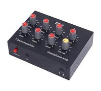 Zhjvihx Ecualizador de 7 Bandas, Ecualizador de Sonido Digital de Doble Canal de 2 Canales con Interfaz de 3,5 Mm, de Amplificador de Automóvil de Amplificación de 14 DB