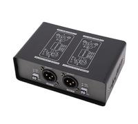 Zhjvihx Eliminador de Zumbidos de Sonido, Filtro de Ruido Aislador de Bucle de Tierra de 2 Canales con XLR y Salida de Entrada de 1/4 Pulgadas para Micrófonos, Mezcladores, Guitarras