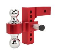 Zhjvihx Enganches de Remolque Ajustables, Elevación de Caída de 6 Pulgadas, Capacidad de 12500 Libras, Soporte de Bola de Enganche de Remolque de Acero Inoxidable para Camiones Pesados (Rojo)